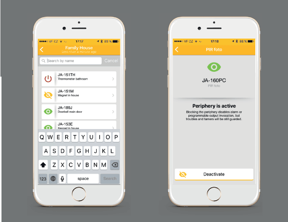 Anulación de detectores desde app Anulación de detectores desde app