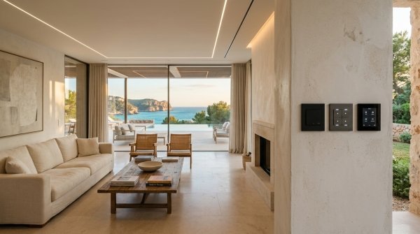 La estética del control: Pantallas y pulsadores KNX de alta gama en Mallorca